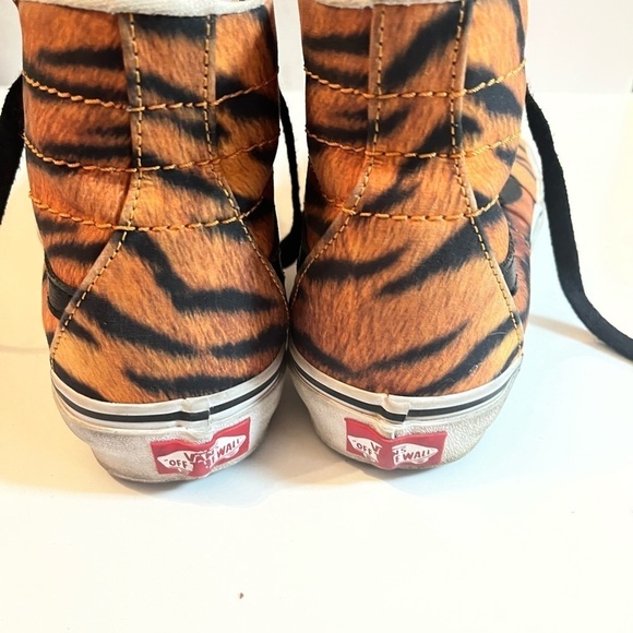 Vans SK8-Hi Tapered Sneakers in Tiger Women Sz 8 Brown Blk Logo - Picture 7 of 9